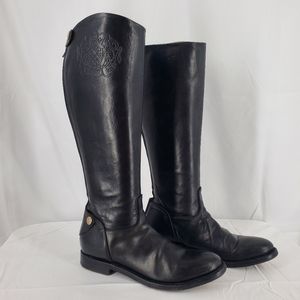Alberto Fasciani Black Leather Riding Boots 38  it’s a size 8 in the US